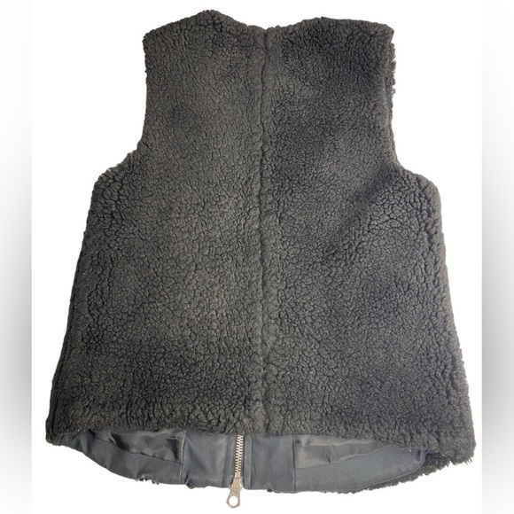 MADEWELL SHERPA FAUX FUR ZIPPERED VEST WITH POCKETS SIZE XS - Picture 7 of 9